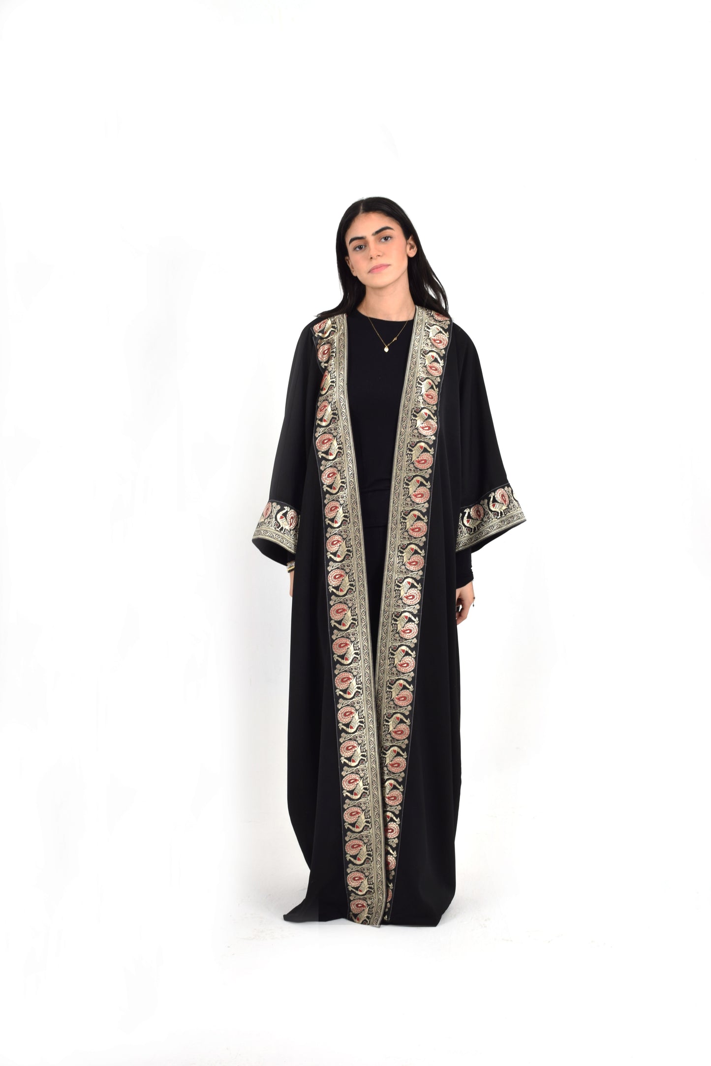 Long Sleeve Black Kaftan