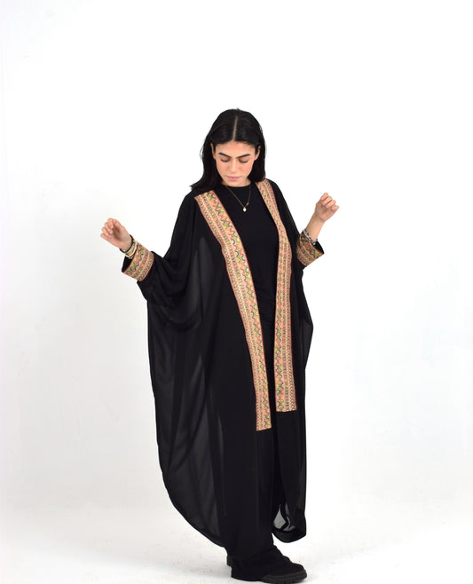 Black Chiffon Kaftan