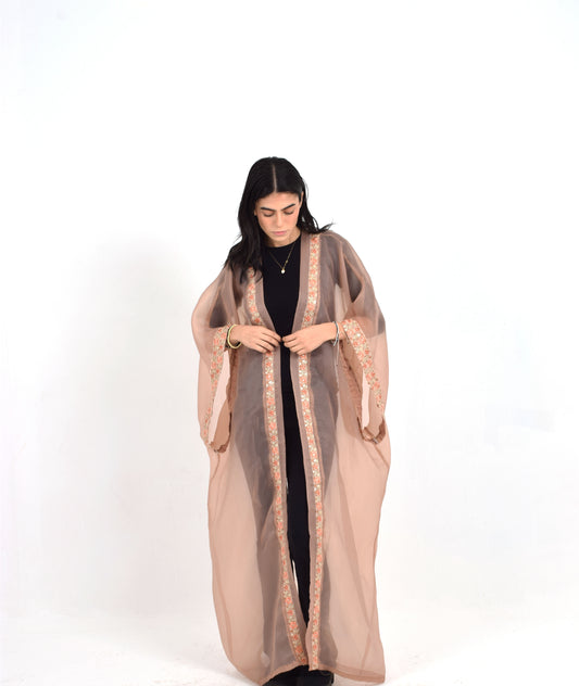 Pink Organza Kaftan