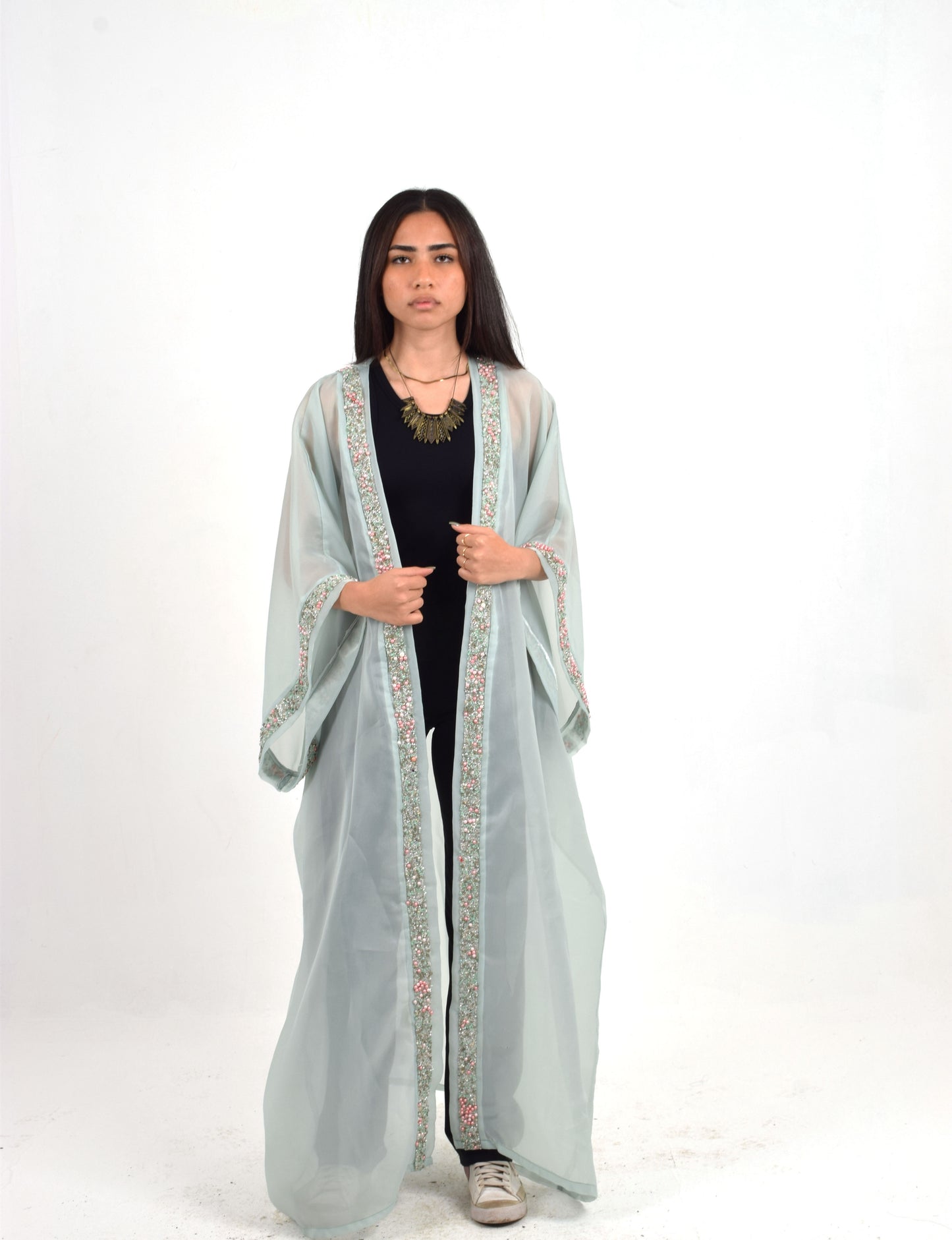 Mint Organza Kaftan