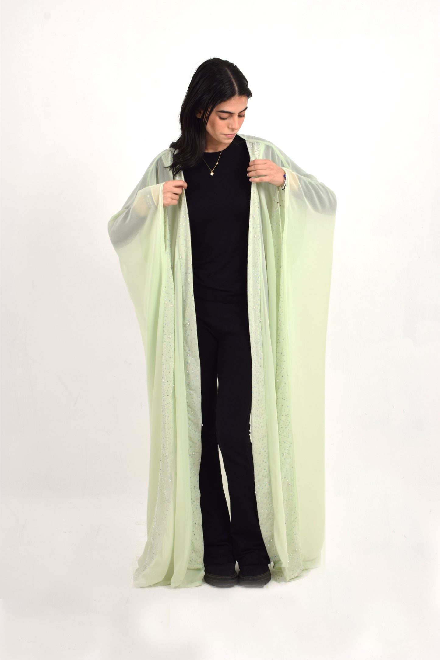 Mint Chiffon Kaftan