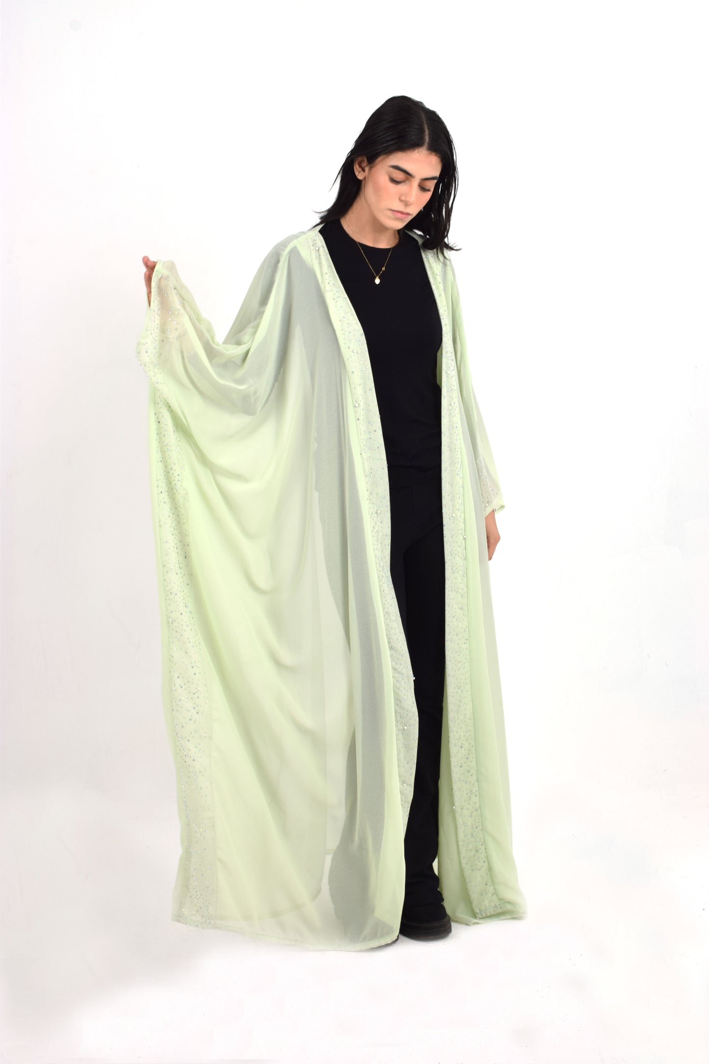 Mint Chiffon Kaftan