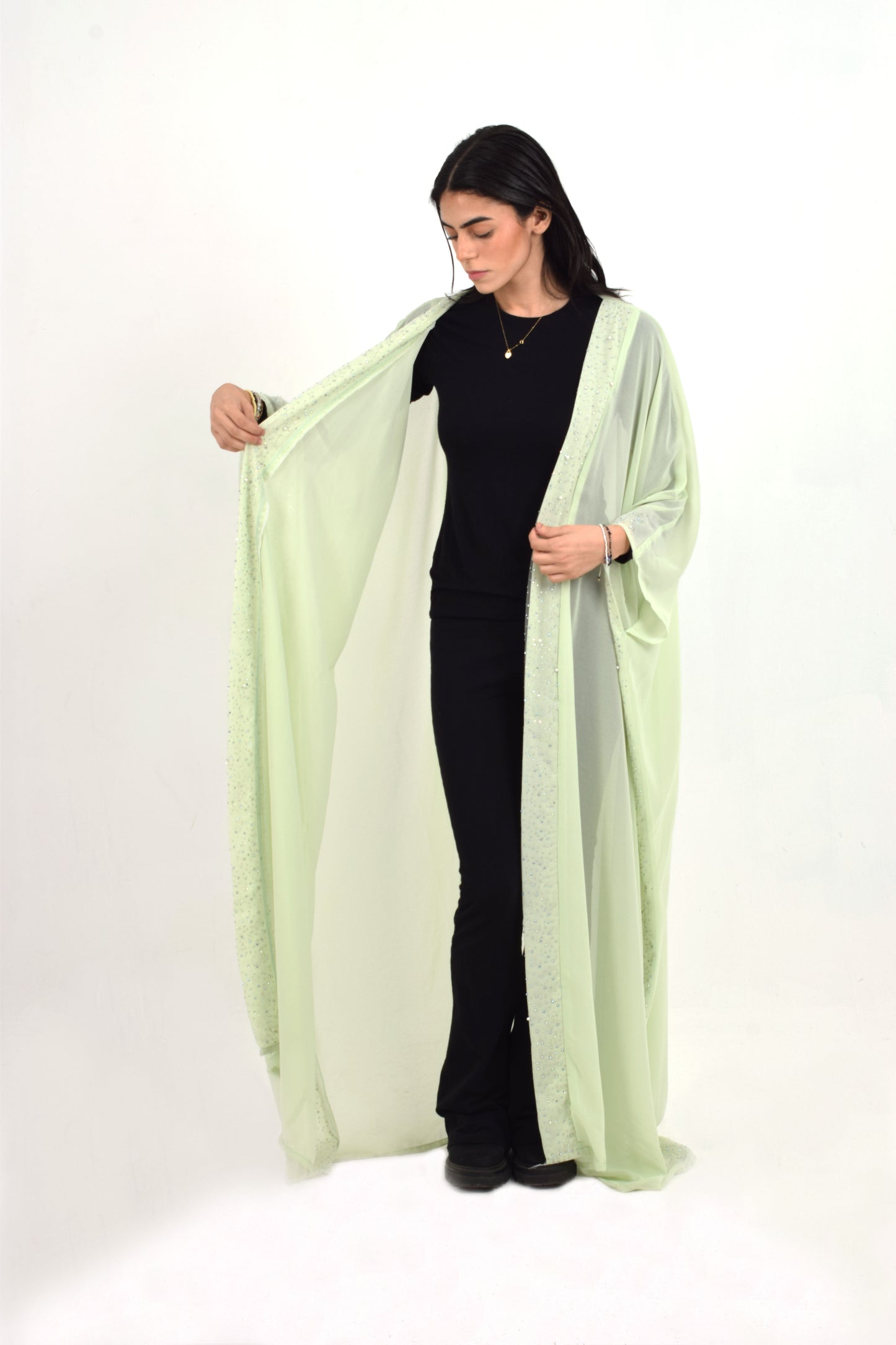 Mint Chiffon Kaftan