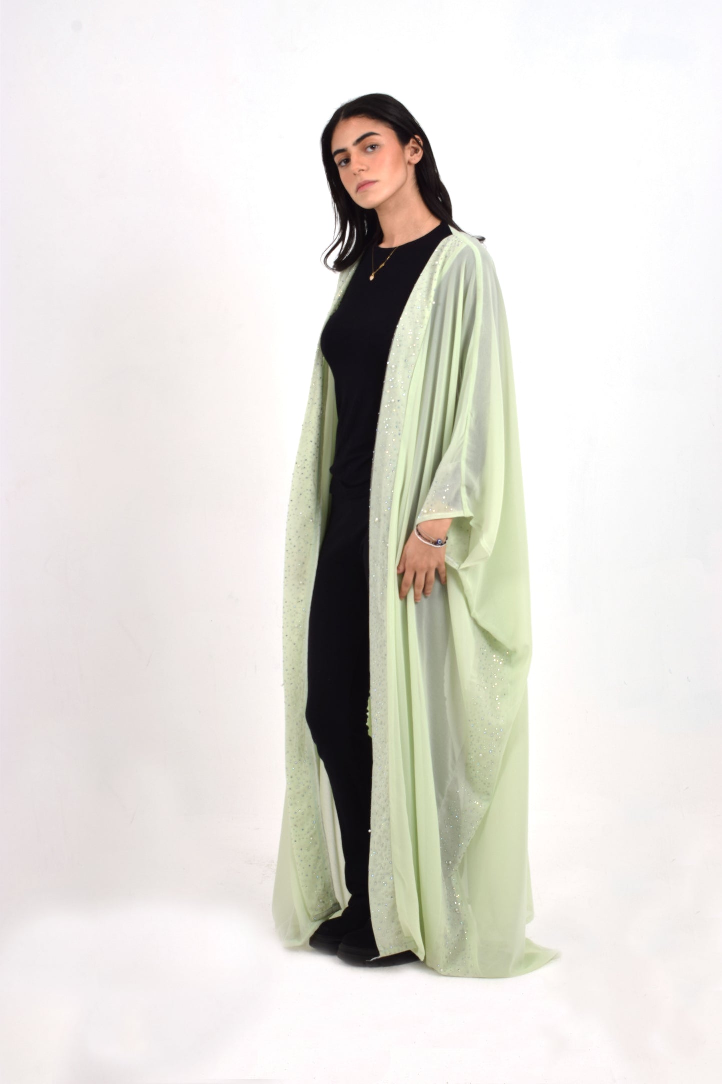 Mint Chiffon Kaftan