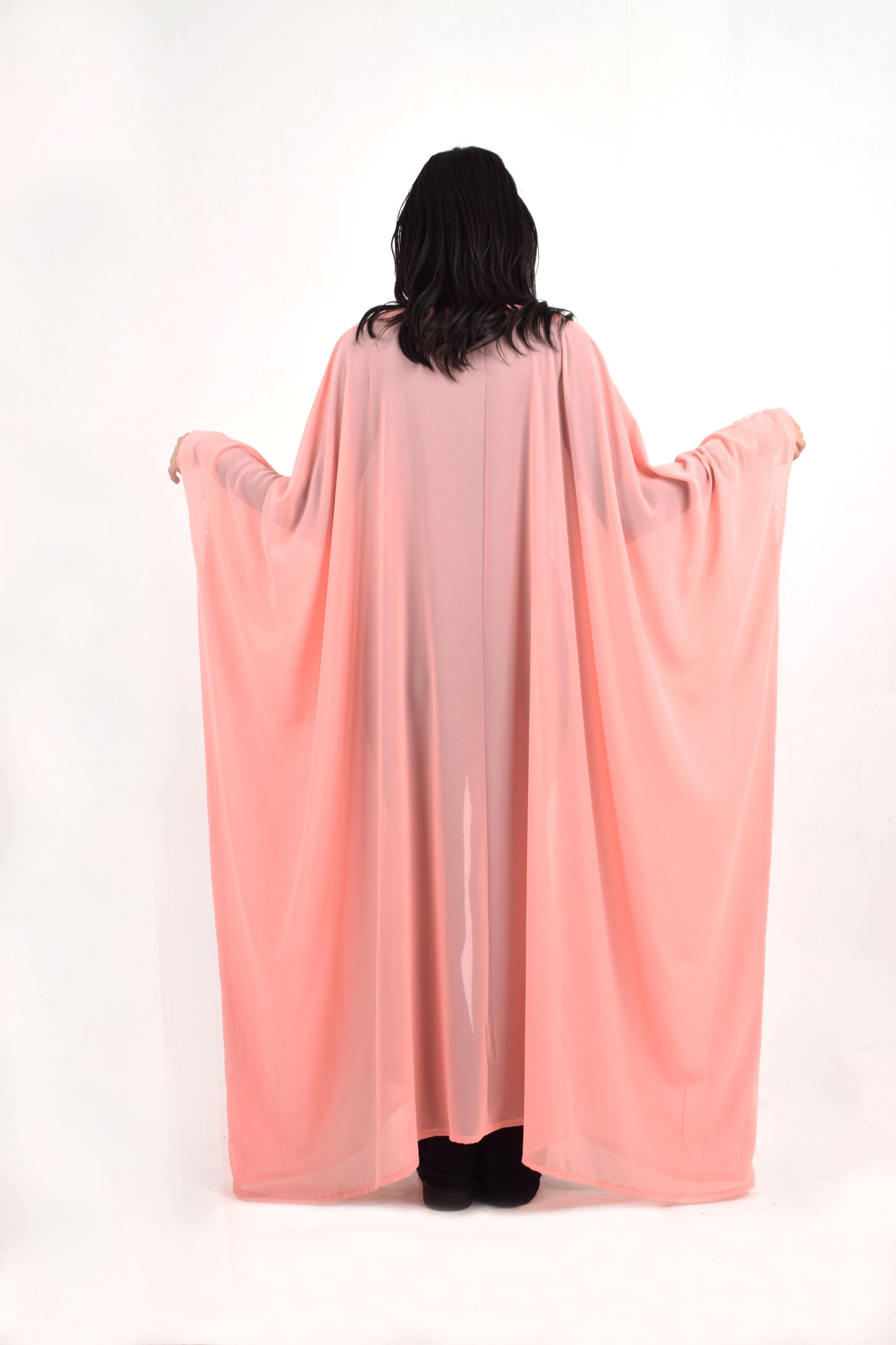 Pink Chiffon Kaftan